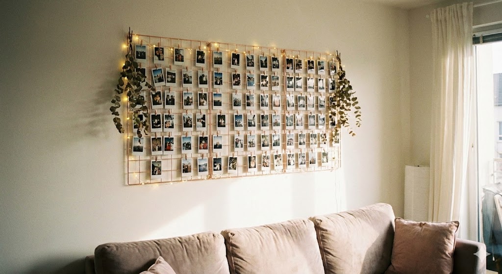 Rose Gold Photo Wall